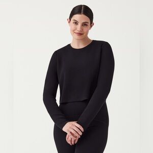 Spanx AirEssentials Cropped Long Sleeve Top size XL